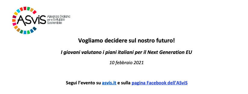 Vogliamo decidere sul nostro futuro! I giovani valutano i piani italiani per il Next Generation EU